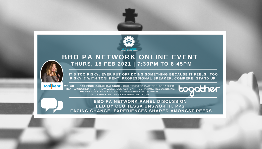 February 18, 2021 | BBO Event Blog | Toni Kent ‘It’s Too Risky’ | BBO PA Network Panel